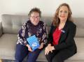 Author, nurse and teacher Isabel Baker (left) with Jo Edwards from RFBI Leeton Masonic Village at the forum. Picture by Talia Pattison