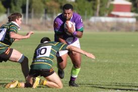Rafaele Lui scored one of the four tries for the Phantoms as they fell to a third straight defeat, this time at the hands of Tumut. Picture by Talia Pattison