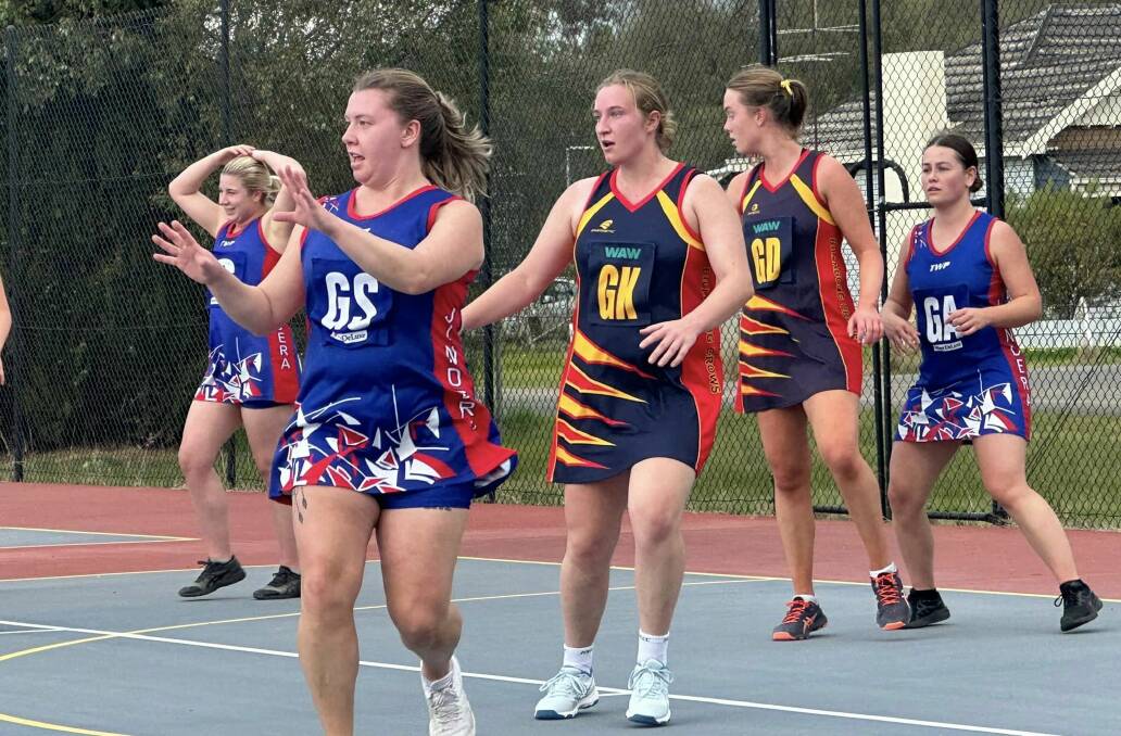 Back on the netball court playing for Billabong Crows.