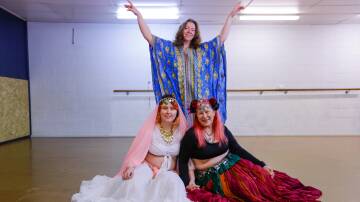 Dancer Sammy Gaskin, Border Bellydance owner Samantha Moore and dancer Nancy Gaskin love showing the community that belly dancing is an inclusive art for everyone, no matter their size or age. Picture by Phoebe Adams