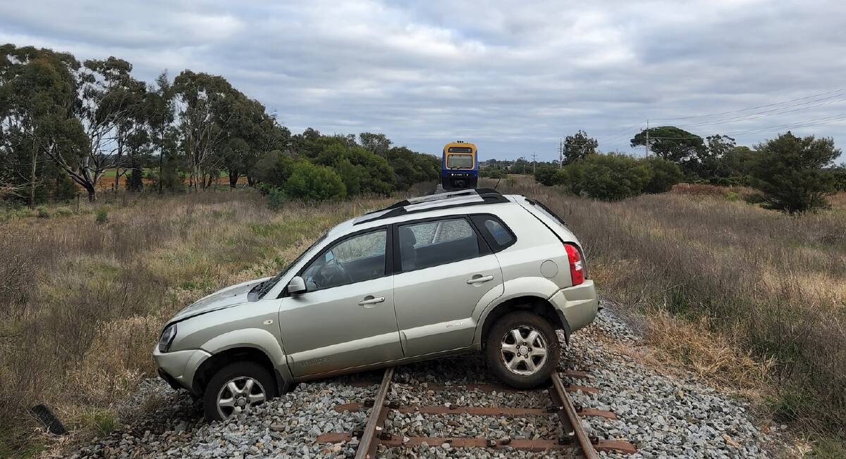 ABANDONED: Police said the stolen car was owned by the accused man's employer. PHOTO: Traffic and Highway Patrol Command - NSW Police Force Facebook