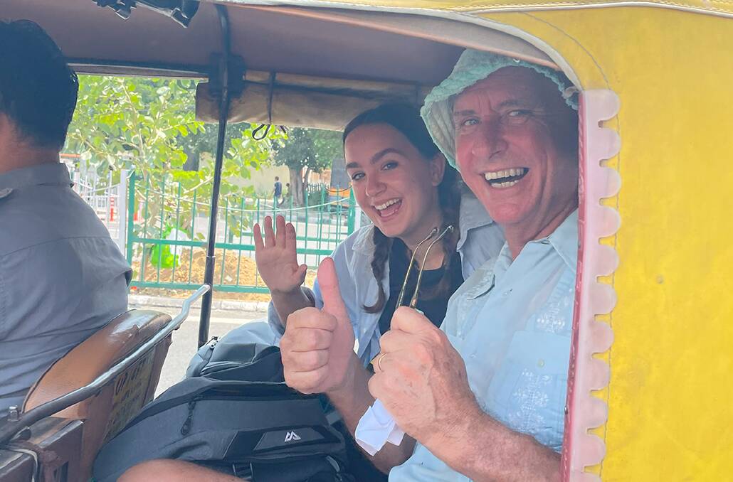 What I would give to be in this tuk tuk with Peter and Frankie. Picture: Amazing Race AU on Facebook