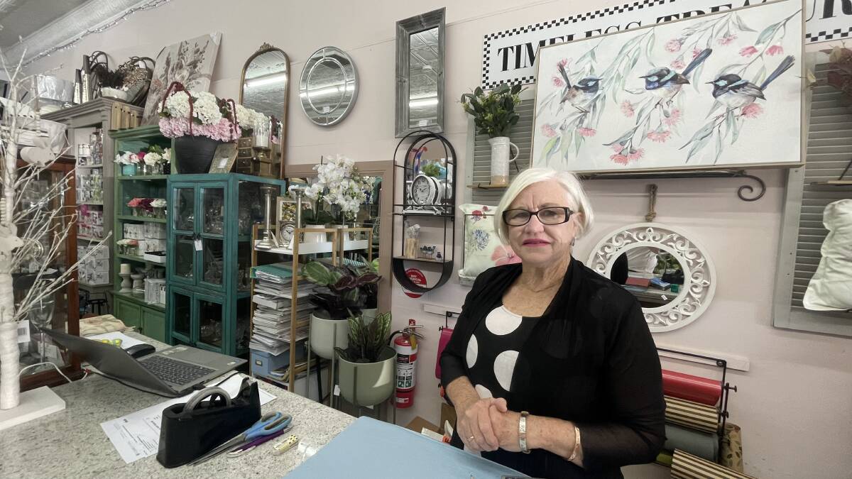 Beverly Tyack from Timeless Treasures said she was 'flat out' busy on Easter Saturday. Picture by Allan Wilson