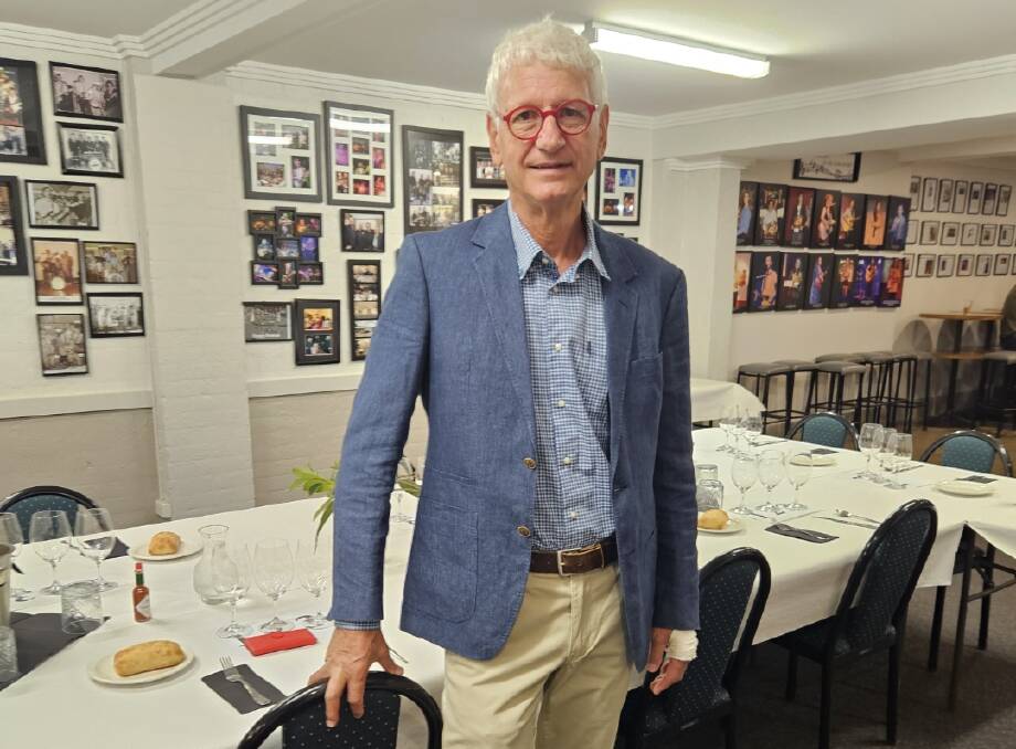 Mr Ravanello pictured at a special dinner of the Griffith Food and Wine Club for which he has been a member of for 30 years. Picture supplied.