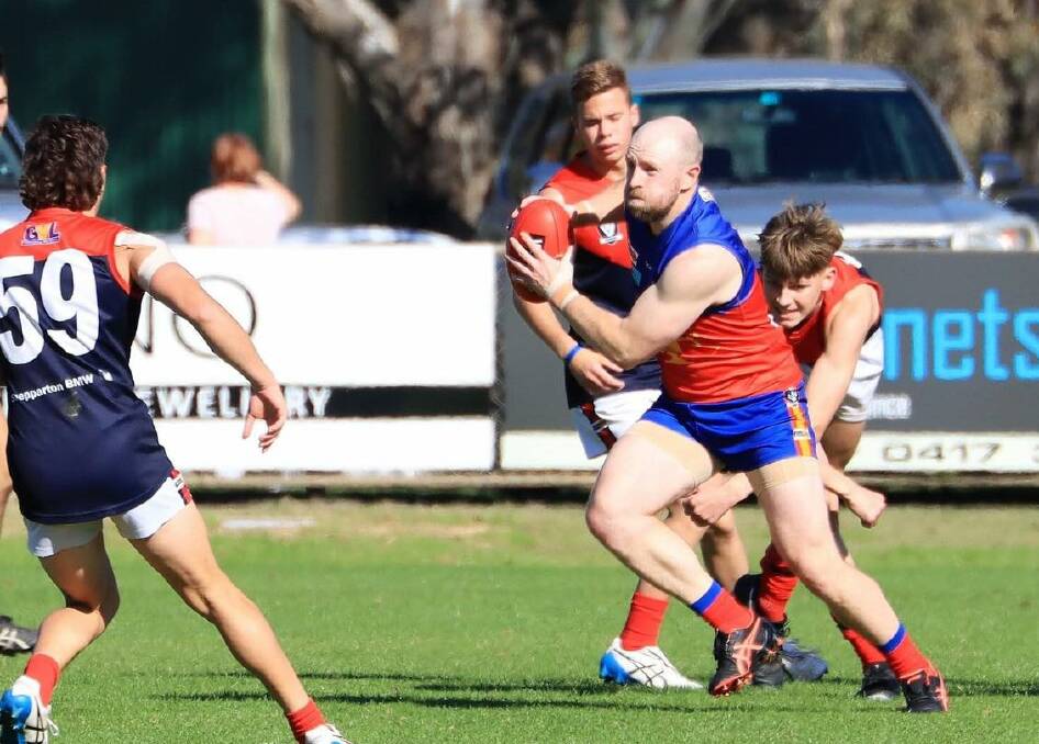 Accomplished footballer Ben Clifton in action for Seymour in the Goulburn Valley League. He will play at Leeton-Whitton in round one against near-neighbours Narrandera. Picture by Seymour FNC