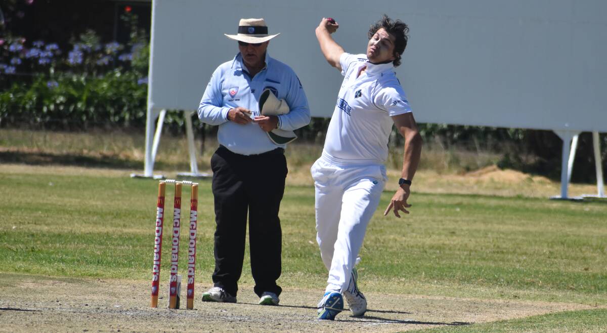 Josh Lanham fires one down as Diggers fell to Exies Eagles