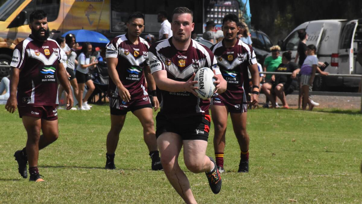 TOUGH ROAD TRIP: It was a difficult trip to Lake Cargelligo for Yanco-Wamoon who fell to a 30-10 defeat after a competitive first half. PHOTO: Liam Warren