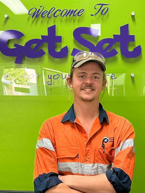 First-year apprentice Cameron Parkes said he was more than grateful to GetSet and his employer for the opportunities he has been given. Picture supplied