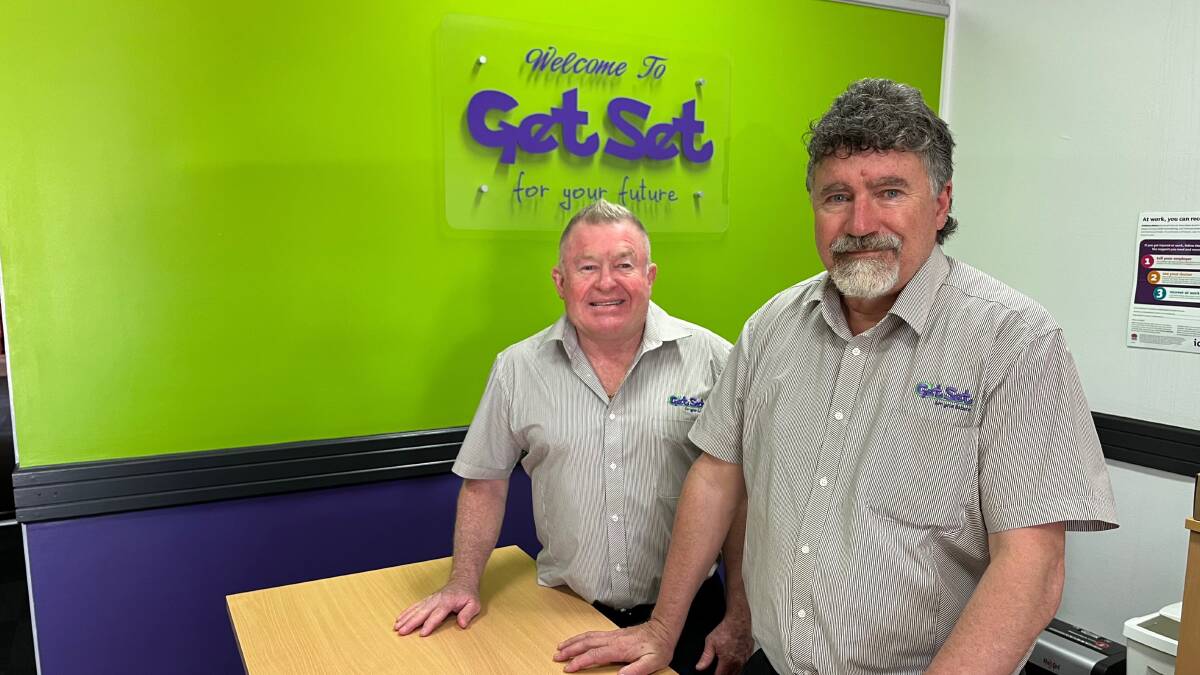 GetSet employment consultant Paul Burley (left) and chief executive officer Frank Valenzisi. Picture by Talia Pattison