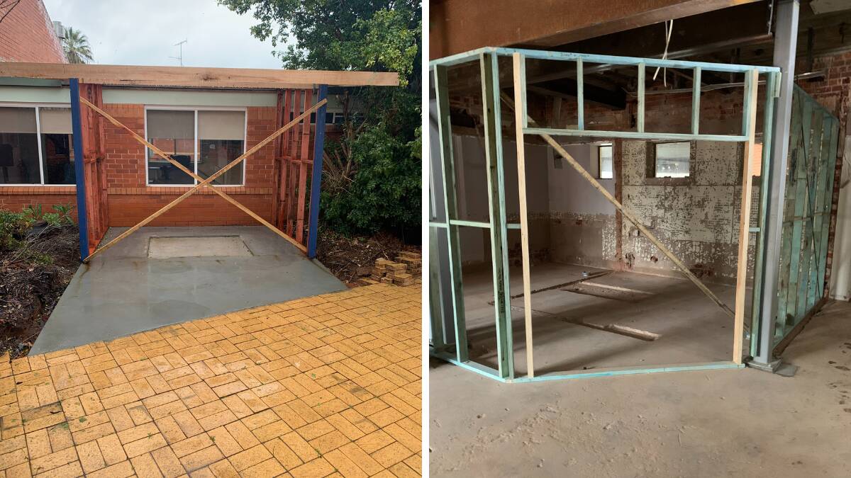 The upgrade work at the Leeton hospital is continuing. Pictures supplied