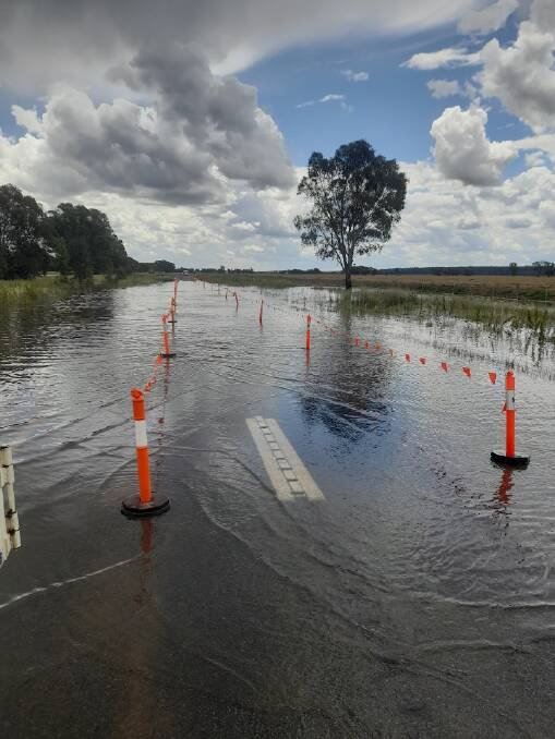 Irrigation Way on Monday, November 7 heading towards Leeton from Narrandera. Picture by Narrandera Shire Council 