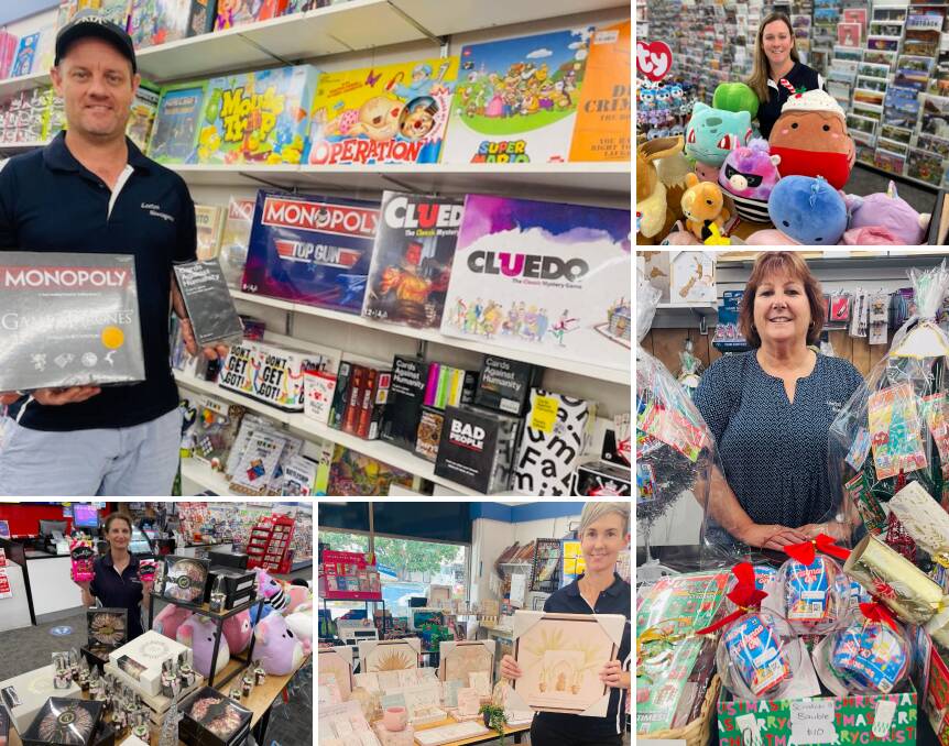 Leeton Newsagency staff show their top gift picks that are all available in store this Christmas. Pictures by Talia Pattison, supplied