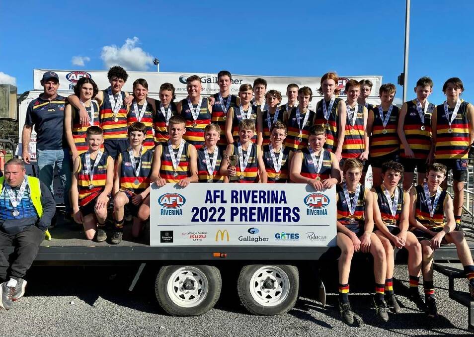 The under 15s premiership winning side for Leeton-Whitton. Picture supplied