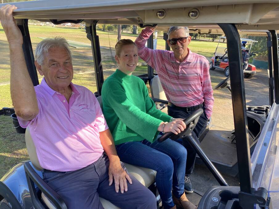 John Martin, Lisa Harrison and Eric Hudson are preparing for the charity golf event. Picture by Talia Pattison