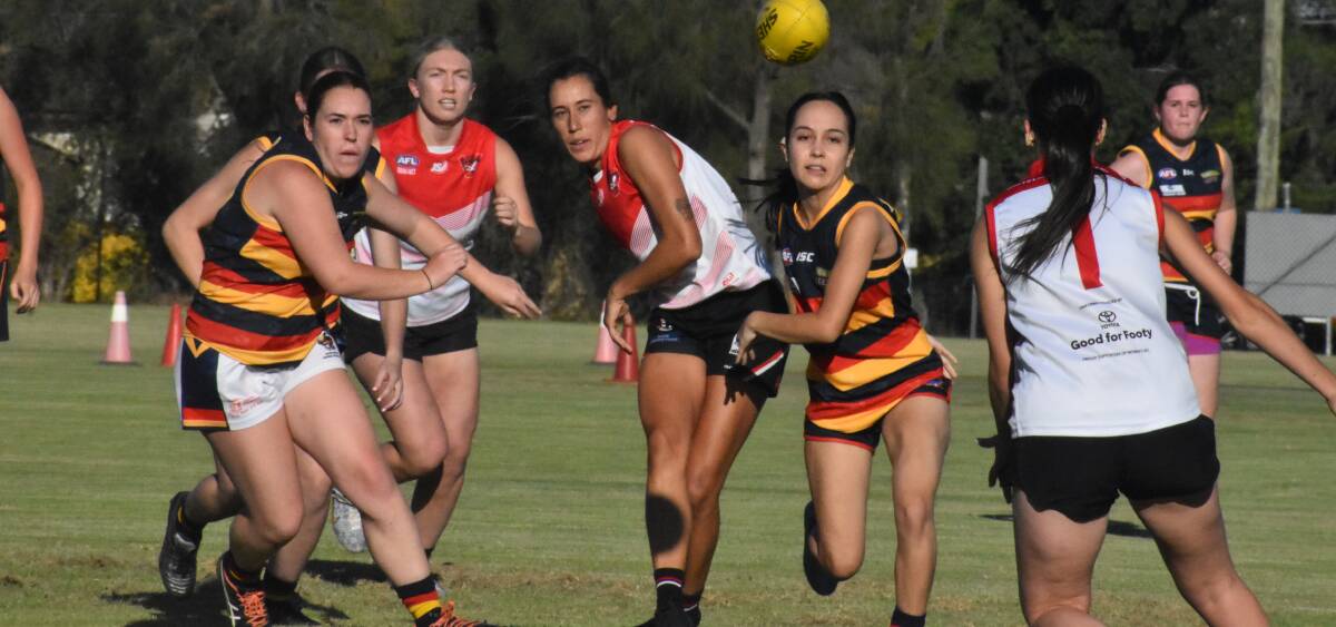 Leeton-Whitton is hoping their can match it with one of the juggernauts of the women's competition this weekend. Picture by Liam Warren