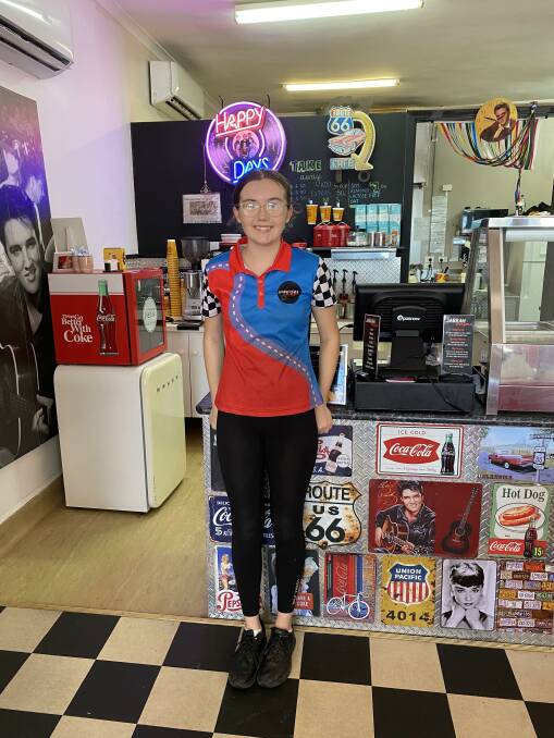 Holly Sharman is completing her Certificate III in Hospitality and is working at Jarrah Café in Leeton. Picture supplied