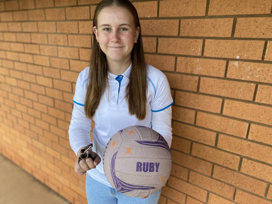Leeton High School student Ruby Miller has been selected to officiate at the All Schools Australia Netball Championships in Perth at the end of the month. Picture by Talia Pattison