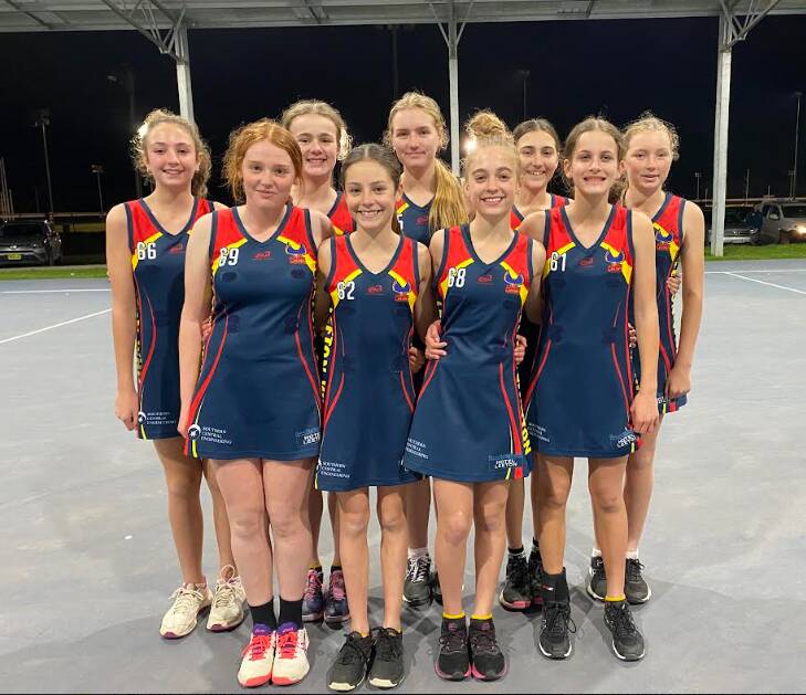 ALL OR NOTHING: The under 13s Junior Crows netball side Miyah Hoffman, Josie Irvin, Lila Henley, Lily Curren, Evie Henley, Skye Edwards, Mayah Dowling, Lily Paton, Bree Gillespie. Photo: Supplied