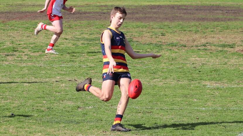 KICK: The under 15s Junior Crows will play Griffith White in the grand final this weekend. Photo: Supplied