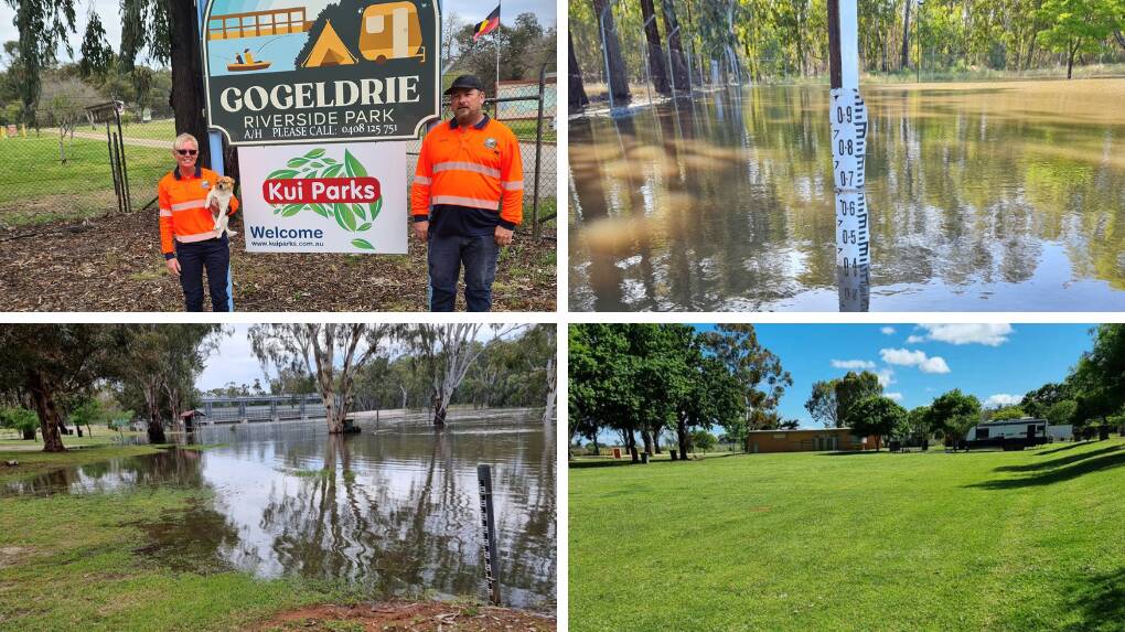 Tracy and Martin Jeans are the caretakers of Gogeldrie Weir and are encouraging everyone to enjoy the facility now the water levels are receding. Pictures supplied